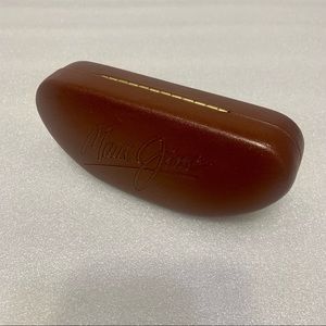 Maui Jim Brown Sunglasses Case with Gold Hinge Closure!